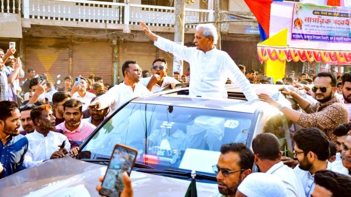 মহম্মদপুরে সংস্কৃতি বিষয়ক মন্ত্রী নিতাই রায় চৌধুরী নাগরিক সংবর্ধনা