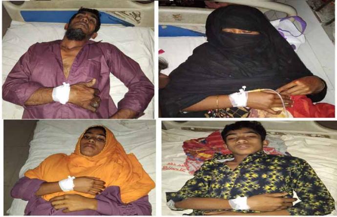 চরফ্যাসনে যৌতুক মামলা তুলে নেয়ার জন্য বাদির পরিবারের ওপর হামলা