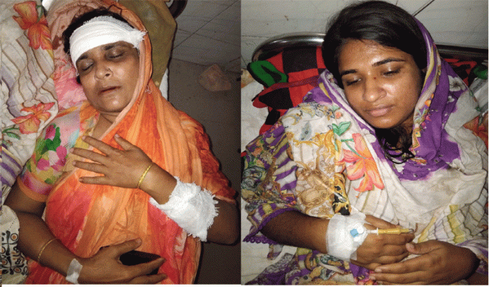 চরফ্যাসনের শশীভূষনে সম্পত্তি হাতিয়ে নিতে মা–বোনকে হত্যার চেষ্টা